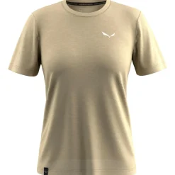 Salewa - Women's Eagle Minilogo Alpine Merino T-Shirt - Merinoshirt Quicksand Discount