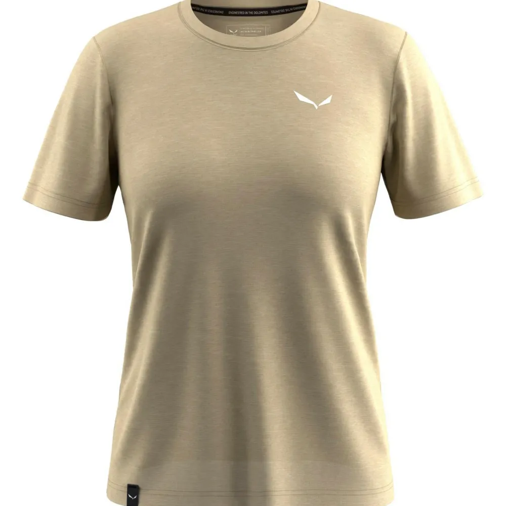 Salewa - Women's Eagle Minilogo Alpine Merino T-Shirt - Merinoshirt Quicksand Discount