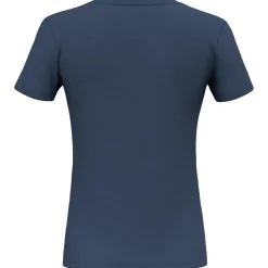 Salewa Wanderbekleidung|T-Shirts-- Women's Eagle Minilogo AM T-Shirt - Merinoshirt Shadow