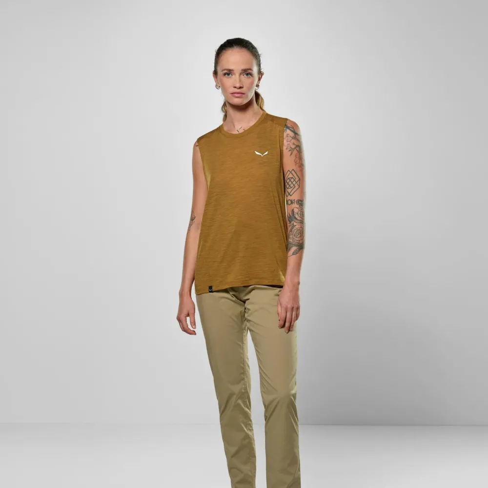 Salewa - Women's Eagle Minilogo Alpine Merino Tank Top - Merinoshirt Discount