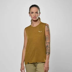 Salewa - Women's Eagle Minilogo Alpine Merino Tank Top - Merinoshirt Discount