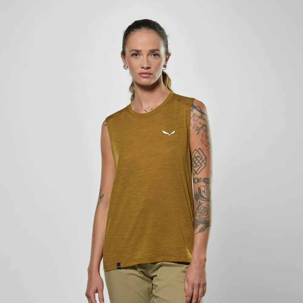 Salewa - Women's Eagle Minilogo Alpine Merino Tank Top - Merinoshirt Discount