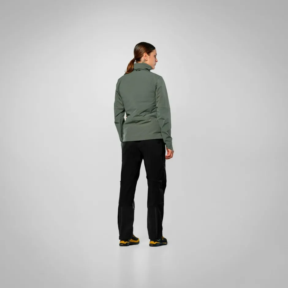 Salewa Trekkingbekleidung|Jacken-- Women's Ortles DST/SW Jacket - Softshelljacke Faded Green
