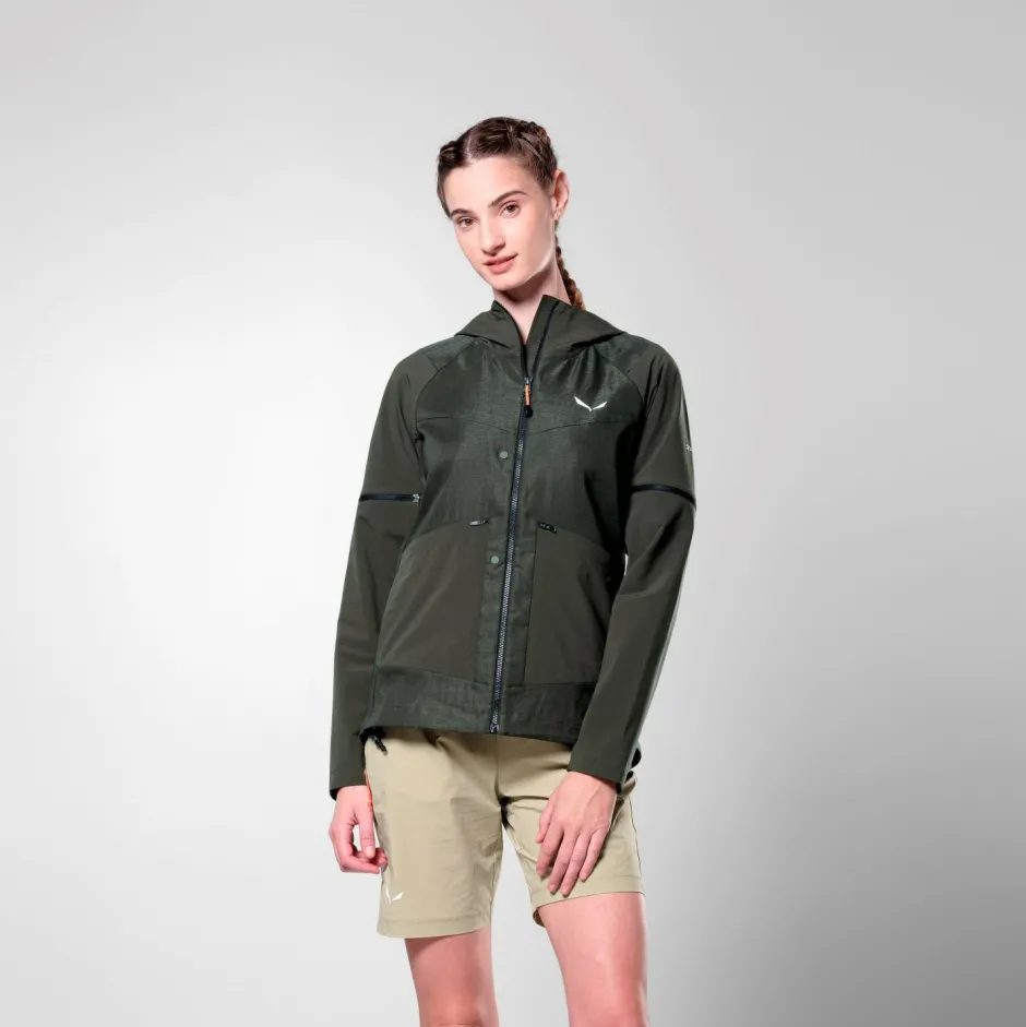 Salewa Trekkingbekleidung|Freizeitjacken-- Women's Puez Hemp/DST 2/1 Hybrid Jacket - Freizeitjacke