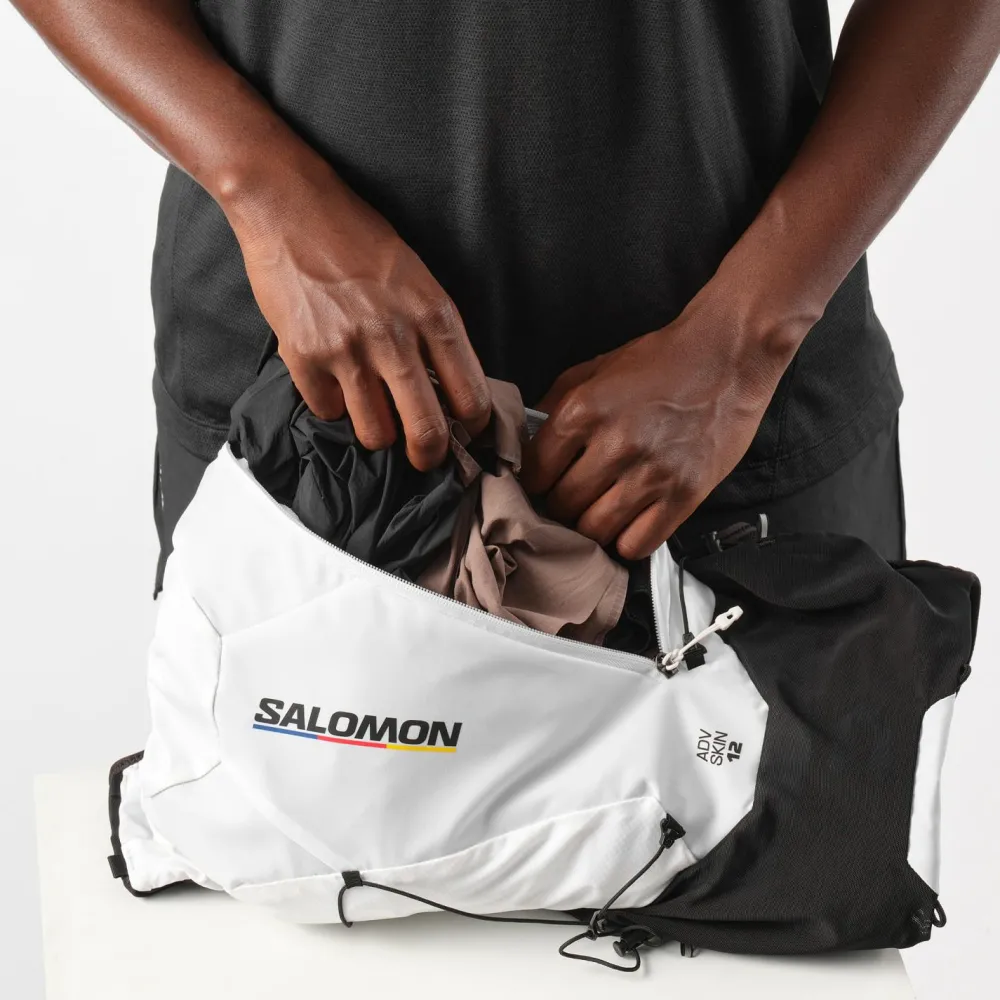 Salomon - ADV Skin 12 Race Flag - Trailrunningrucksack Black / White Online