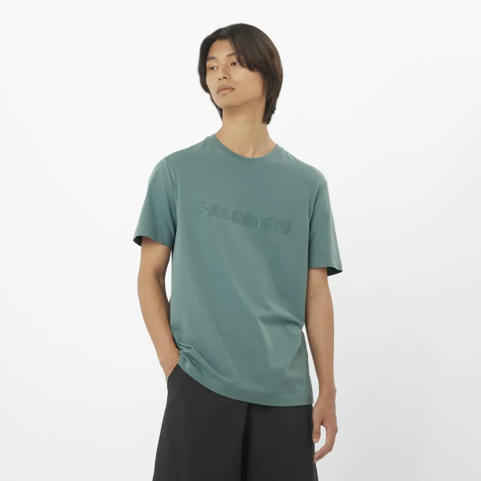 Salomon Alltagsbekleidung|T-Shirts-- Big Logo T-Shirt - T-Shirt Deep Black