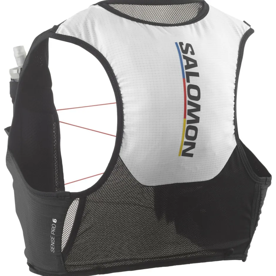 Salomon Laufausrüstung-- Sense Pro 6 Race Flag - Trailrunningrucksack Black / White