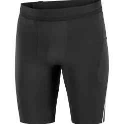 Salomon Laufbekleidung|Hosen-- Sense Stow Short Tights 9'' - Laufshorts Deep Black
