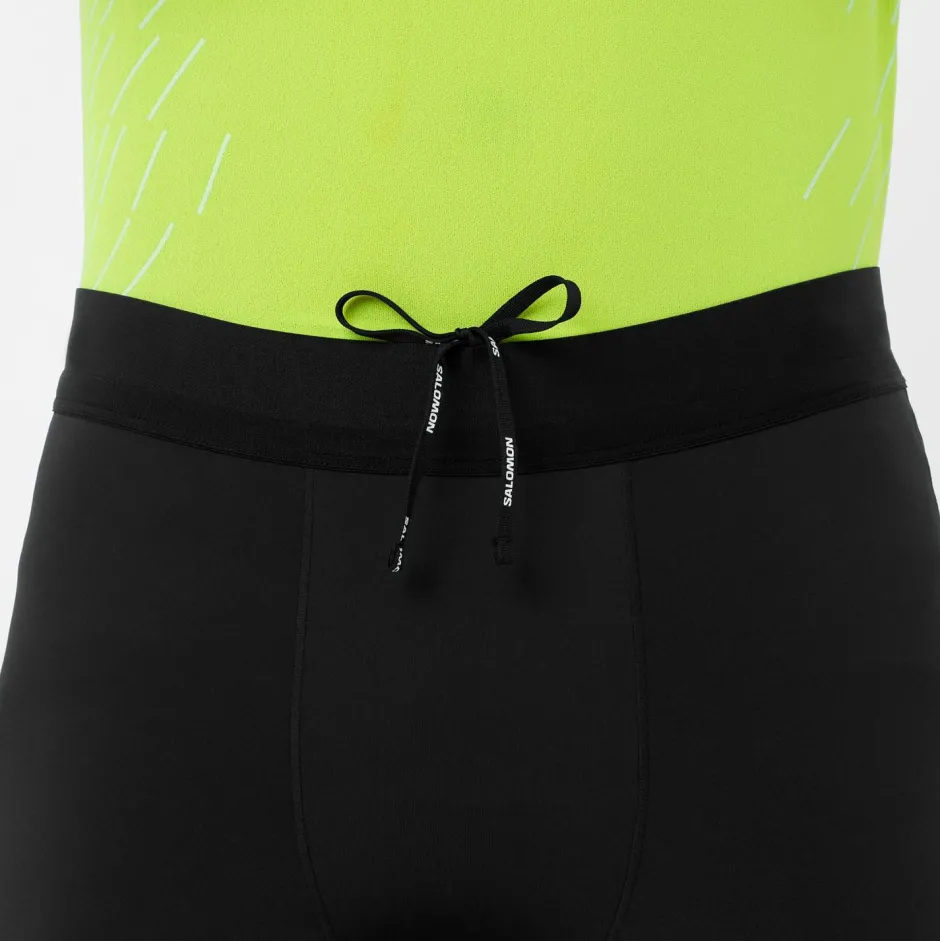 Salomon Laufbekleidung|Hosen-- Sense Stow Short Tights 9'' - Laufshorts Deep Black