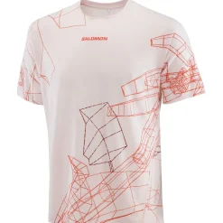 Salomon - S/Lab Speed Tee - Laufshirt Lilac Ash / Fiery Red New