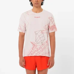 Salomon - S/Lab Speed Tee - Laufshirt Lilac Ash / Fiery Red New