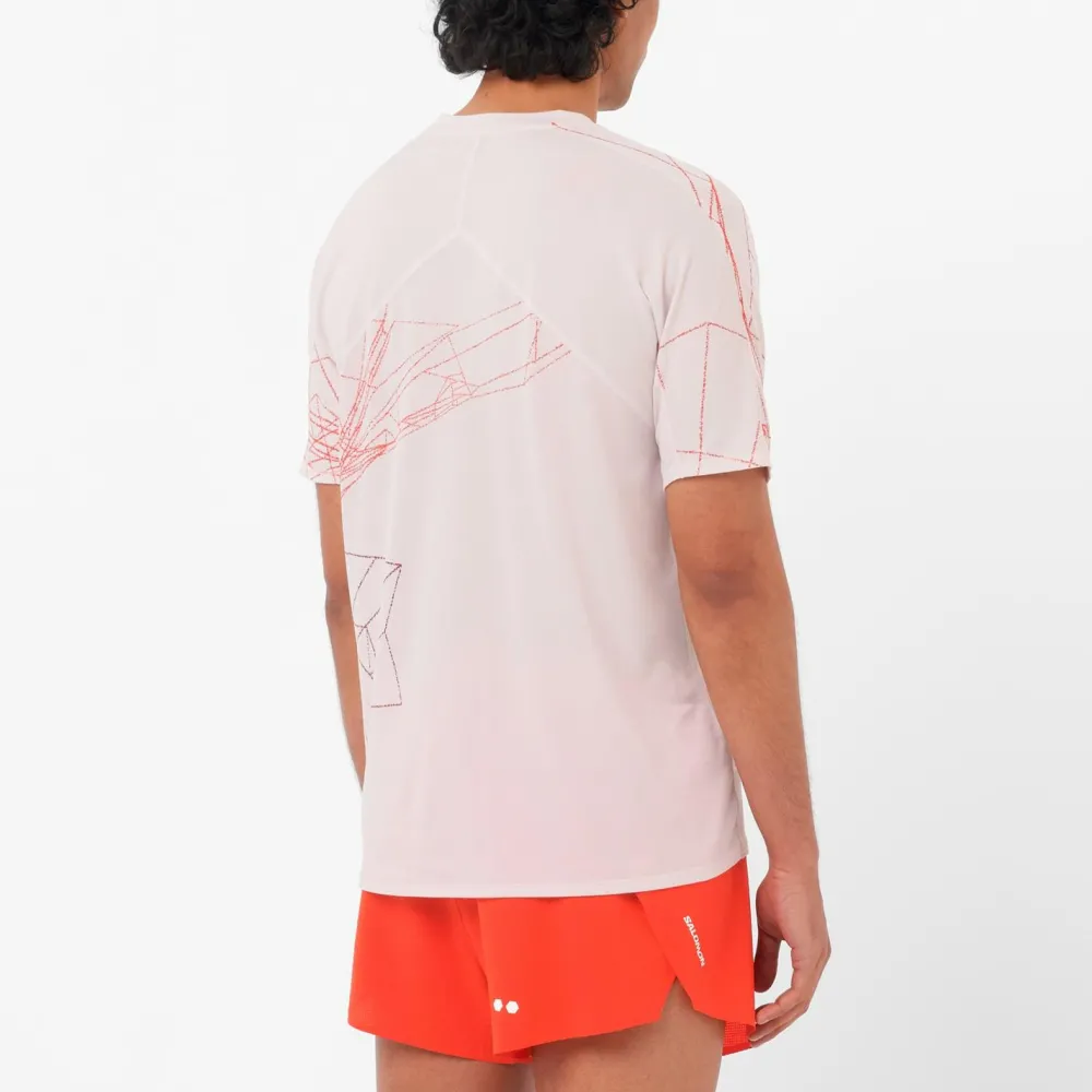 Salomon - S/Lab Speed Tee - Laufshirt Lilac Ash / Fiery Red New