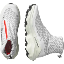 Salomon - S/Lab Ultra Dust - Trailrunningschuhe White / Fiery Red / Vanilla Ice Hot