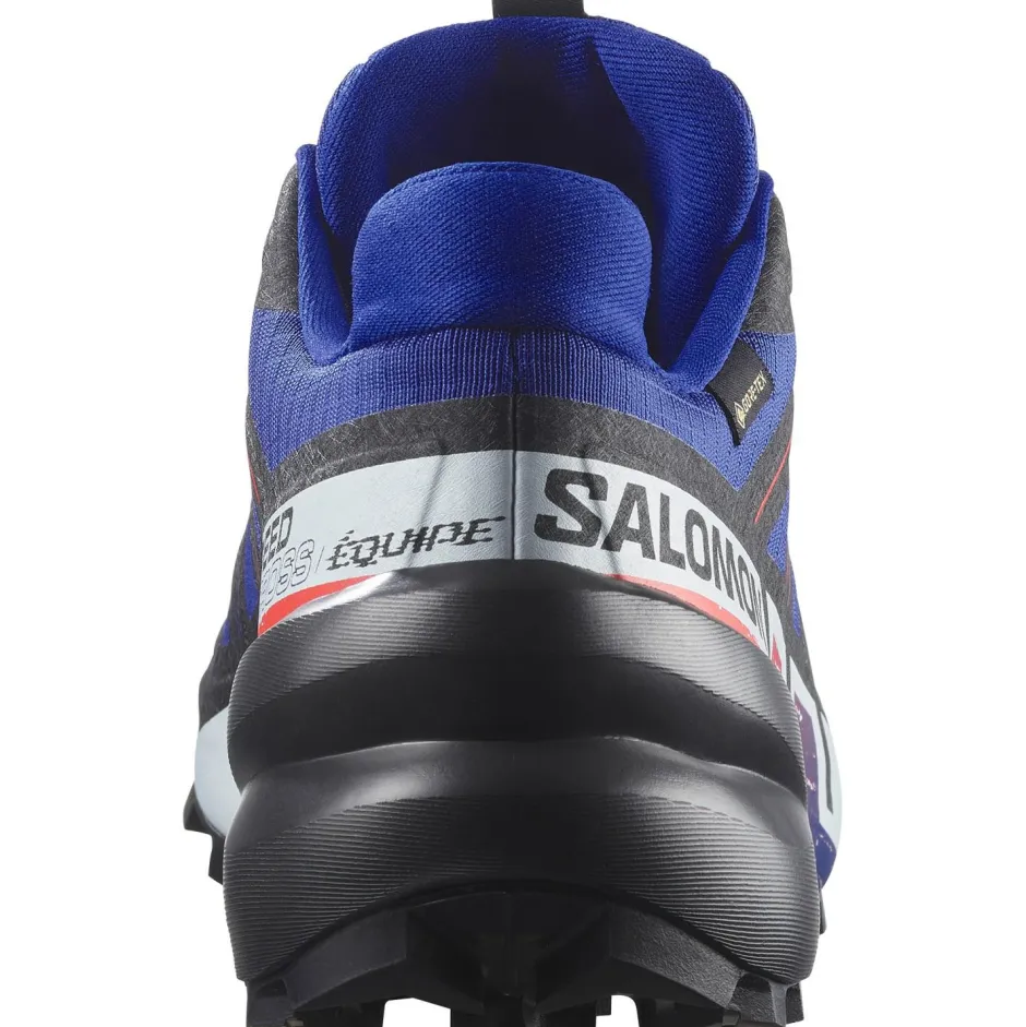 Salomon Trailrunningschuhe|Trail- & Laufschuhe-- Speedcross 6 GORE-TEX Equipe - Trailrunningschuhe Surf The Web / Fiery Red / White
