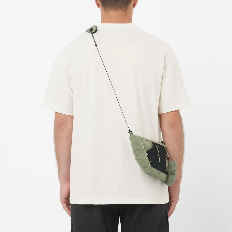 Salomon Alltagsbekleidung|T-Shirts-- Wild Rays Label S/S Tee - T-Shirt Whisper White
