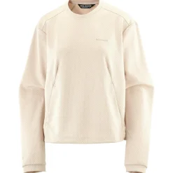 Salomon Trekkingbekleidung|Wanderbekleidung-- Women's Motomesh Crewneck - Longsleeve Silver Cloud