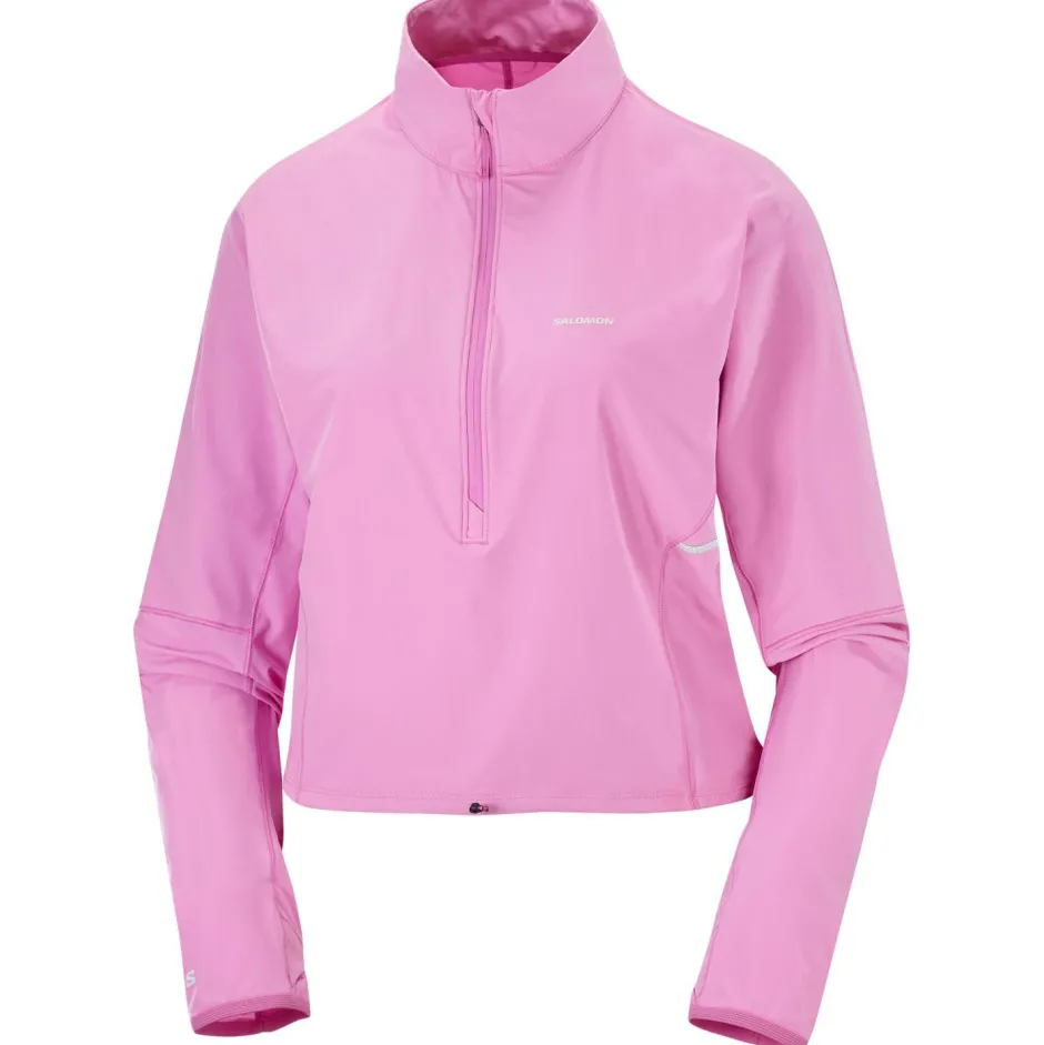 Salomon Laufbekleidung|Shirts, Hemden & Longsleeves-- Women's Sense Aero Hybrid Cropped - Laufshirt