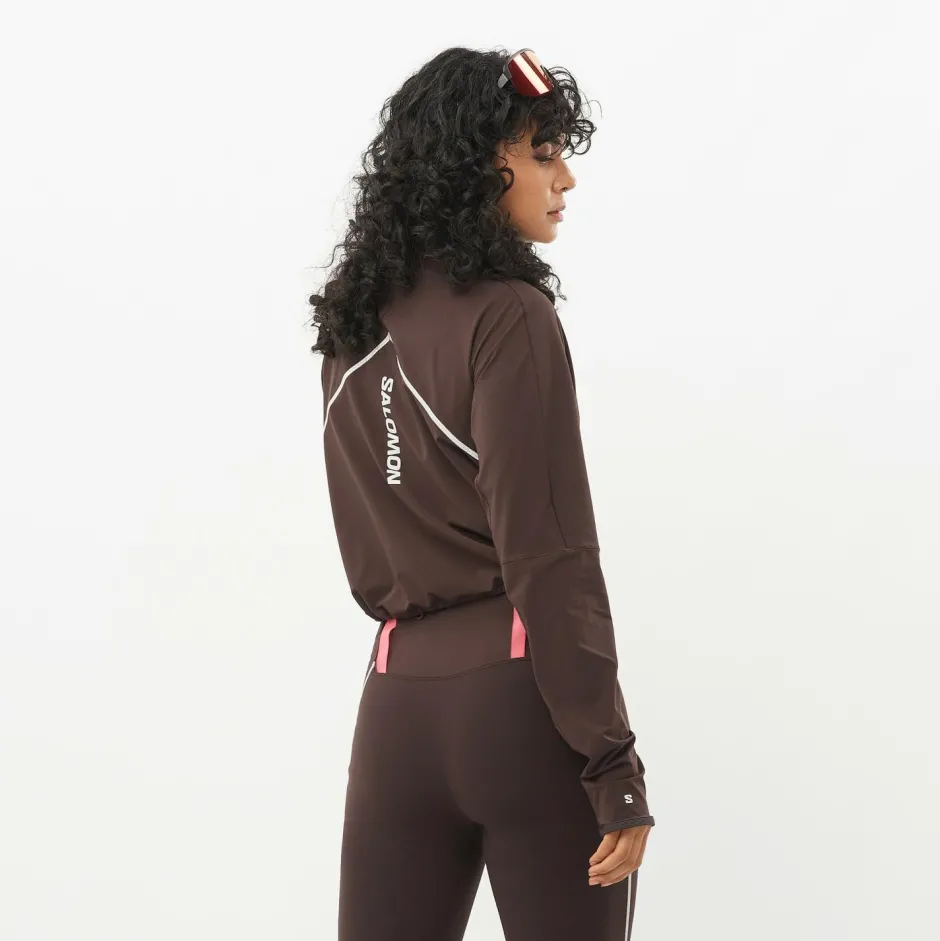 Salomon Laufbekleidung|Shirts, Hemden & Longsleeves-- Women's Sense Aero Hybrid Cropped - Laufshirt