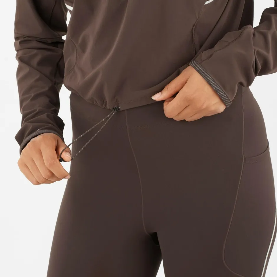 Salomon Laufbekleidung|Shirts, Hemden & Longsleeves-- Women's Sense Aero Hybrid Cropped - Laufshirt