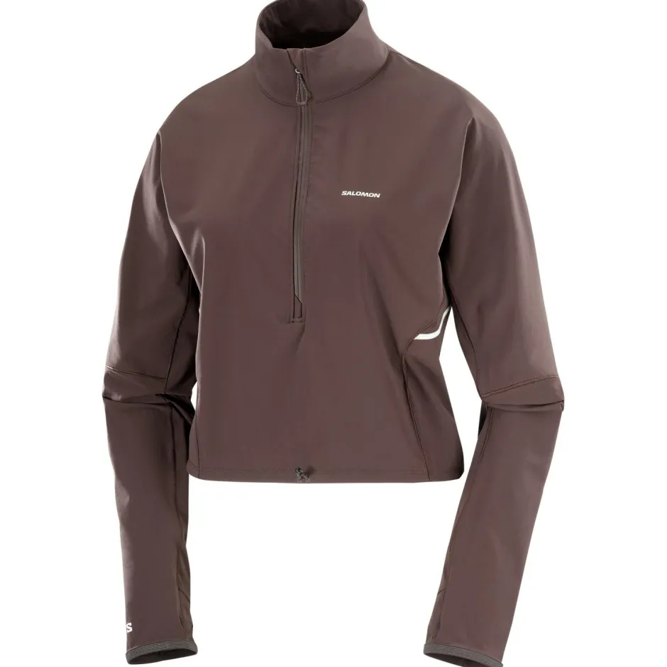 Salomon Laufbekleidung|Shirts, Hemden & Longsleeves-- Women's Sense Aero Hybrid Cropped - Laufshirt