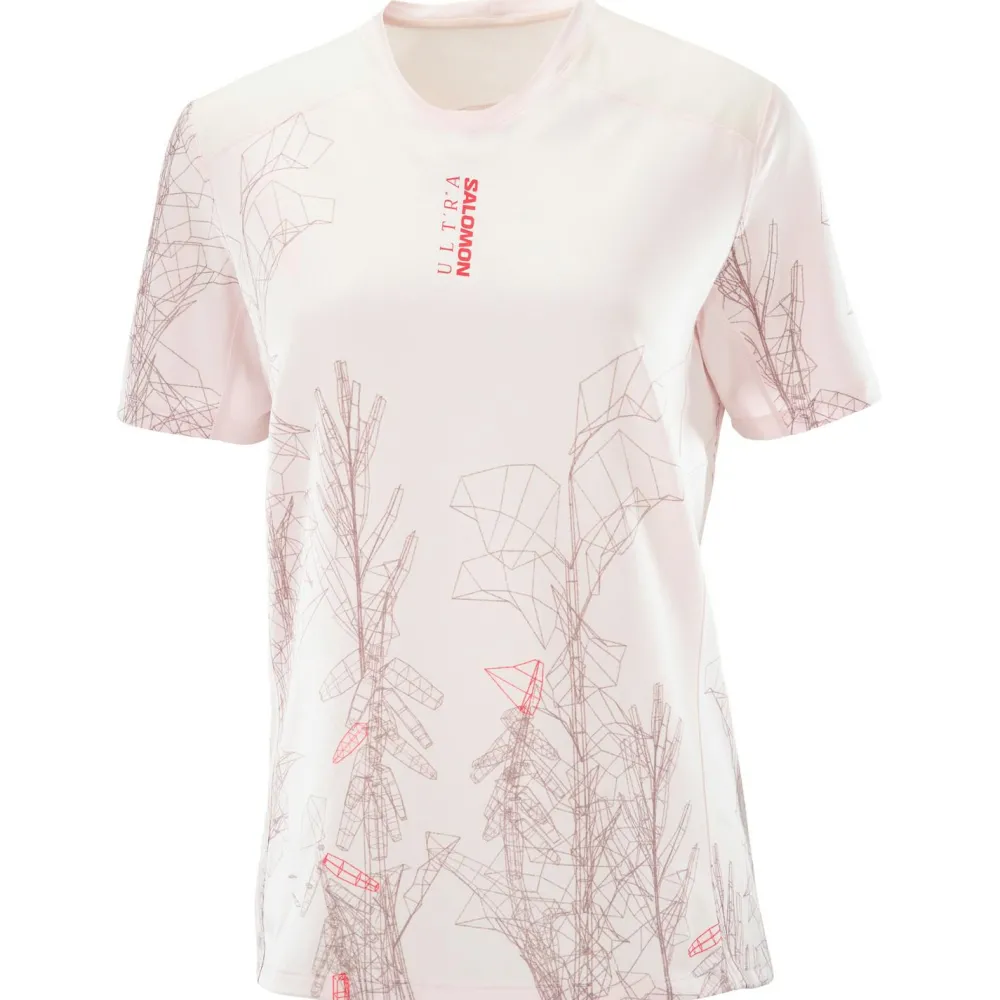 Salomon - Women's S/Lab Ultra Tee AOP - Laufshirt Lilac Ash Best