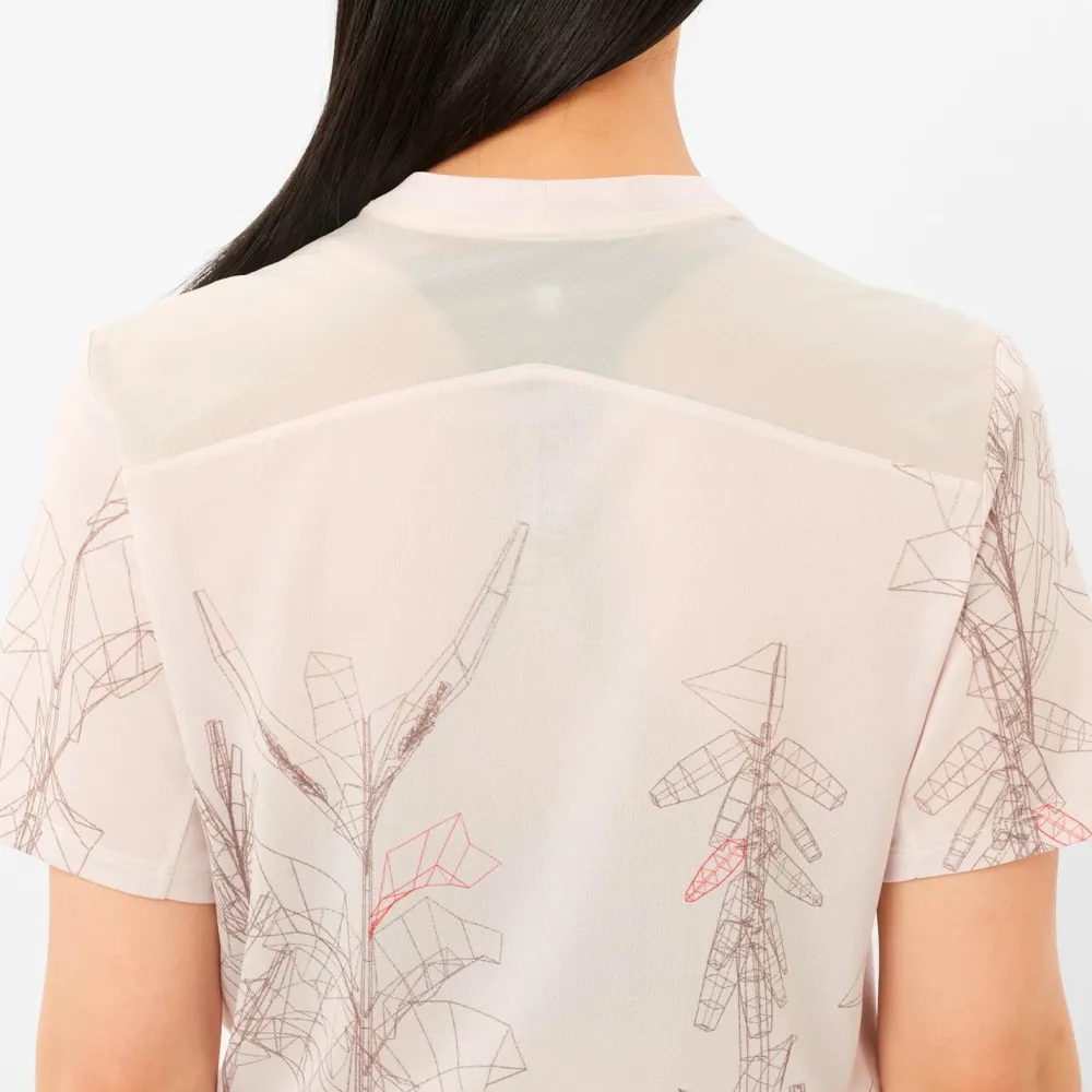 Salomon - Women's S/Lab Ultra Tee AOP - Laufshirt Lilac Ash Best