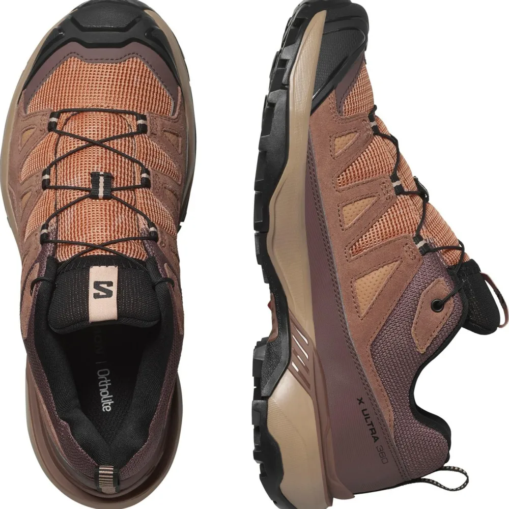 Salomon - Women's X Ultra 360 Leather - Multisportschuhe Cork / Cognac / Peppercorn Hot