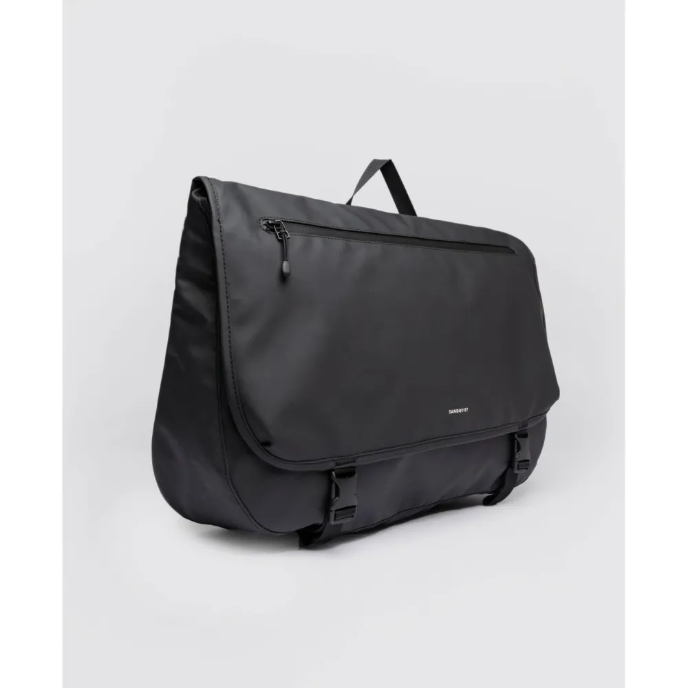 Sandqvist - Stream Messenger - Umhängetasche Black Outlet
