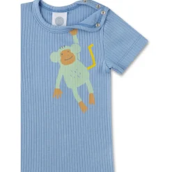 Sanetta - Kid's Body 1/2 Uni with Motif - Alltagsunterwäsche Lilyblue Clearance