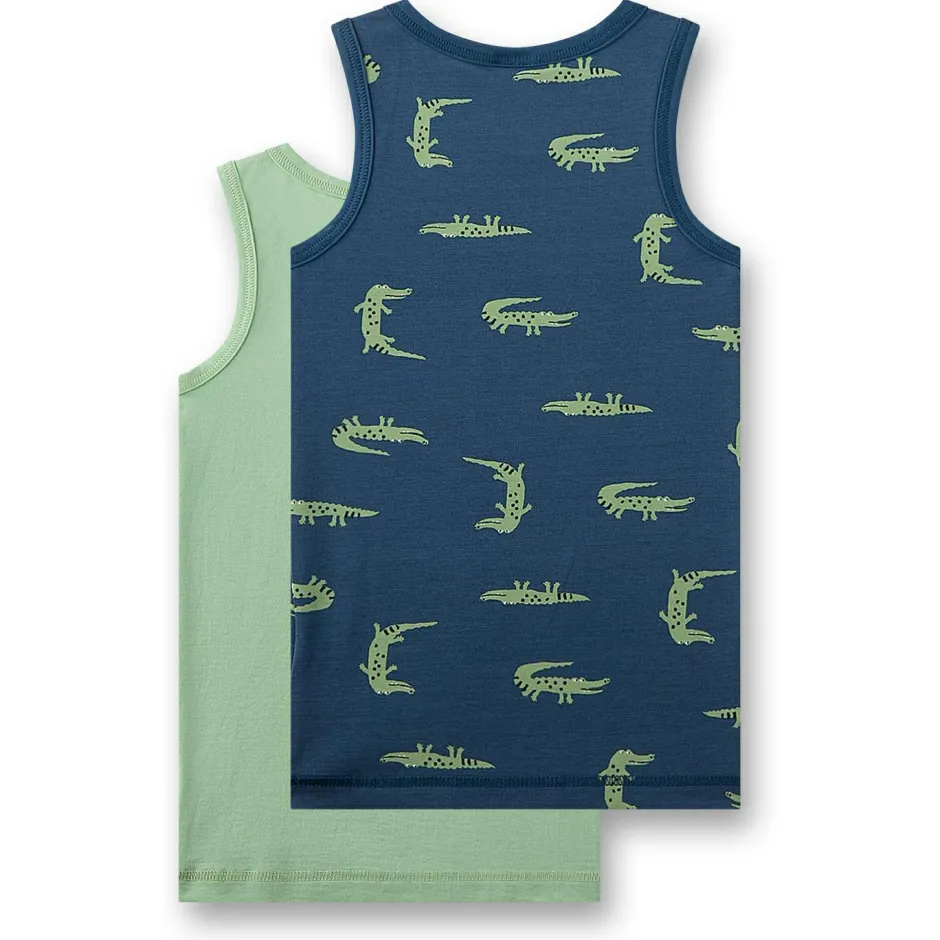 Sanetta Alltagsbekleidung|Unterwäsche-- Kid's Doppelpack Top 337257 - Top True Blue