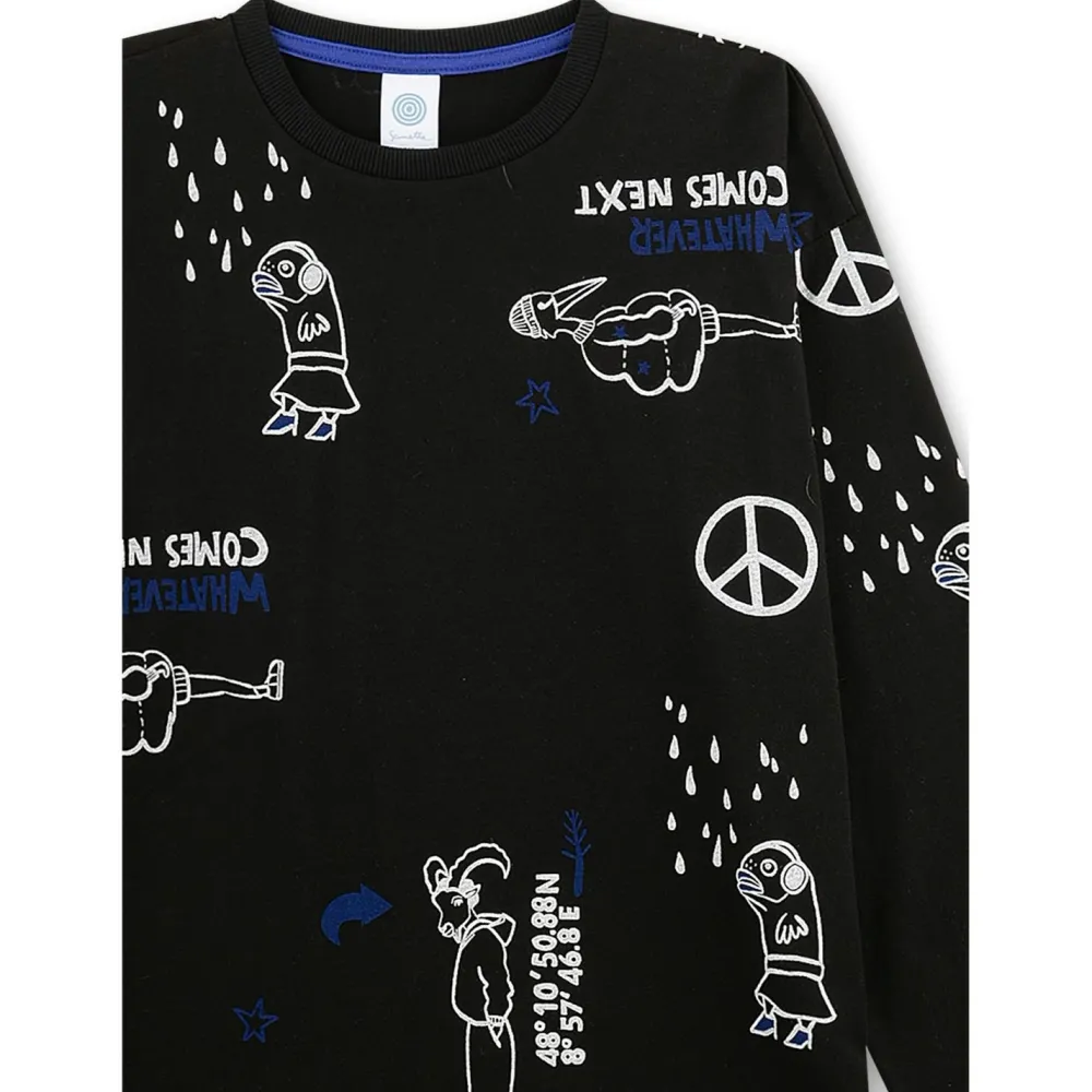 - Kid's Pyjama Long AOP 245916 - Schlafanzug < Sanetta Outlet