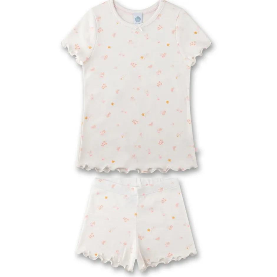 Sanetta Unterwäsche|Alltagsbekleidung-- Kid's Pyjama Short AOP 233538 - Schlafanzug White Pebble