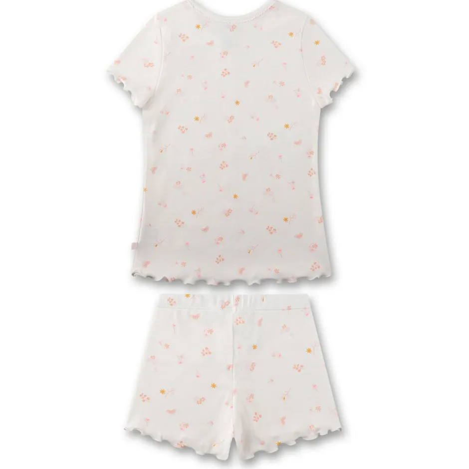 Sanetta Unterwäsche|Alltagsbekleidung-- Kid's Pyjama Short AOP 233538 - Schlafanzug White Pebble