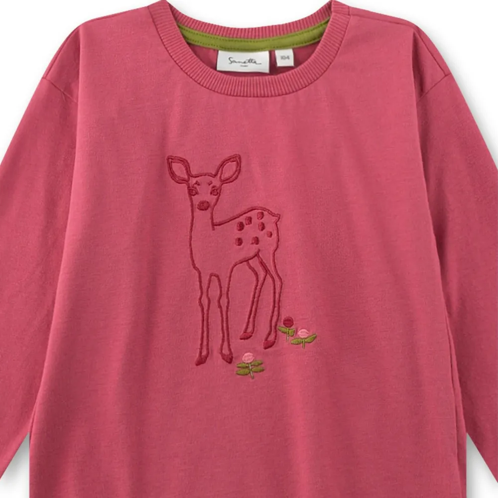 Sanetta - Kid's Shirt 12187 - Longsleeve Rose Wine Outlet