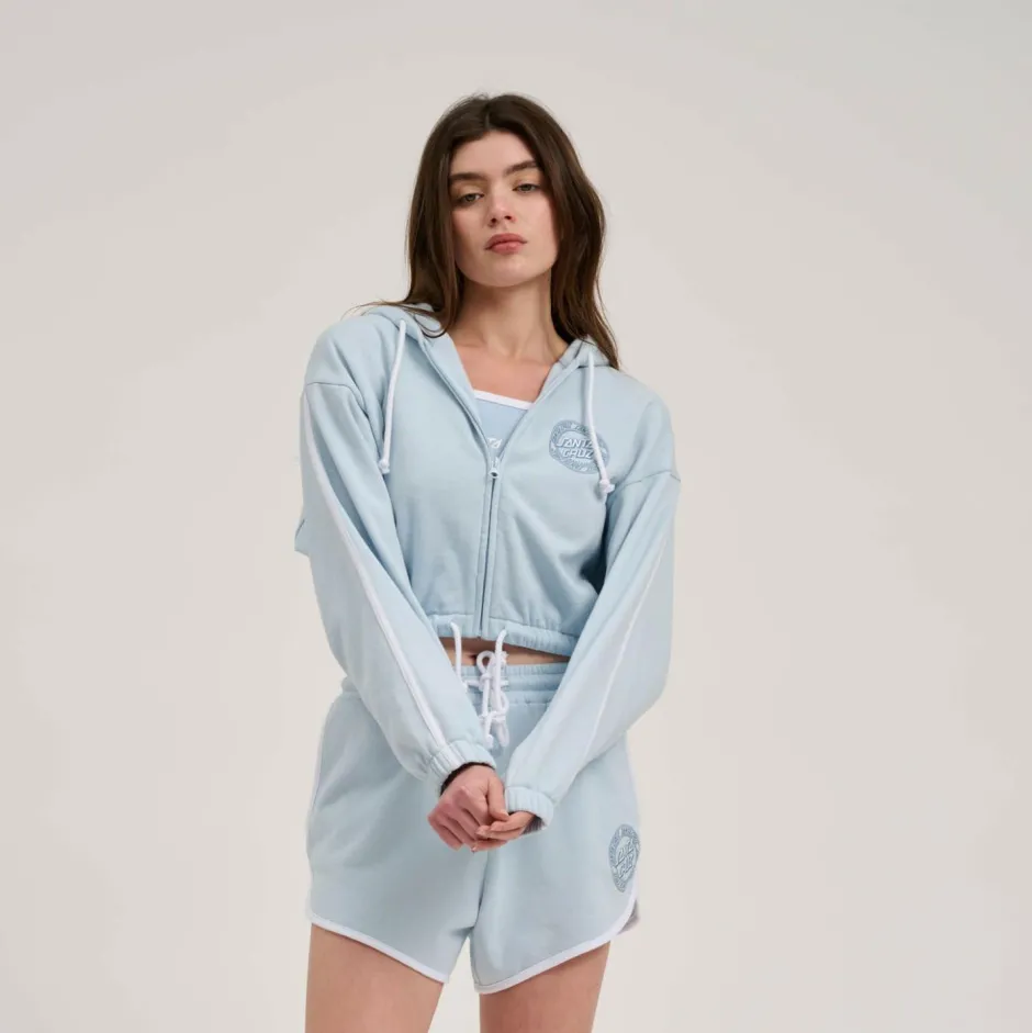 Santa Cruz Fitnessbekleidung|Pullover & Hoodies-- Women's Check Outline Ringed Dot Zip - Sweat- & Trainingsjacke Fresh Blue