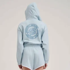 Santa Cruz Fitnessbekleidung|Pullover & Hoodies-- Women's Check Outline Ringed Dot Zip - Sweat- & Trainingsjacke Fresh Blue