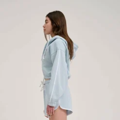 Santa Cruz Fitnessbekleidung|Pullover & Hoodies-- Women's Check Outline Ringed Dot Zip - Sweat- & Trainingsjacke Fresh Blue