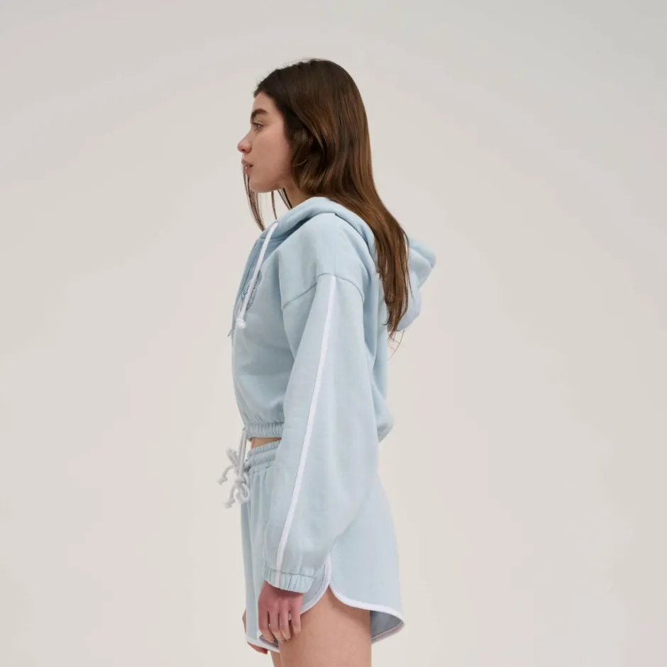 Santa Cruz Fitnessbekleidung|Pullover & Hoodies-- Women's Check Outline Ringed Dot Zip - Sweat- & Trainingsjacke Fresh Blue