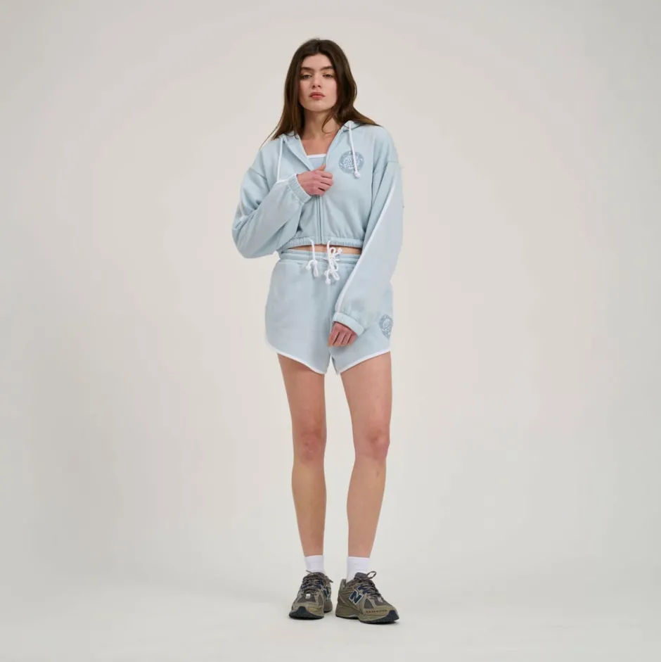 Santa Cruz Fitnessbekleidung|Pullover & Hoodies-- Women's Check Outline Ringed Dot Zip - Sweat- & Trainingsjacke Fresh Blue