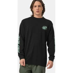 Santa Cruz - Cyber Dot L/S T-Shirt - T-Shirt Black Discount