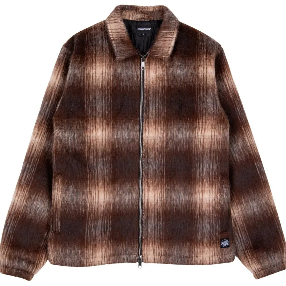 Santa Cruz Jacken|Alltagsbekleidung-- Hideout Jacket - Fleecejacke Brown Check