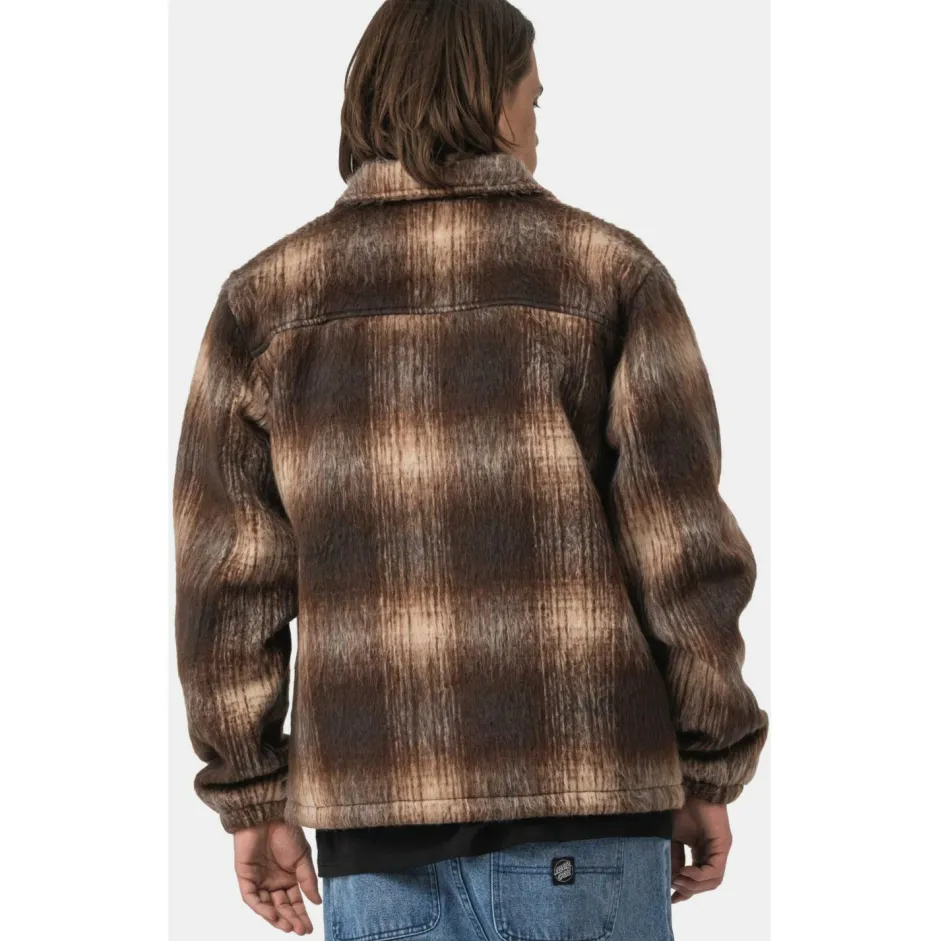 Santa Cruz Jacken|Alltagsbekleidung-- Hideout Jacket - Fleecejacke Brown Check
