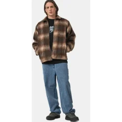 Santa Cruz Jacken|Alltagsbekleidung-- Hideout Jacket - Fleecejacke Brown Check