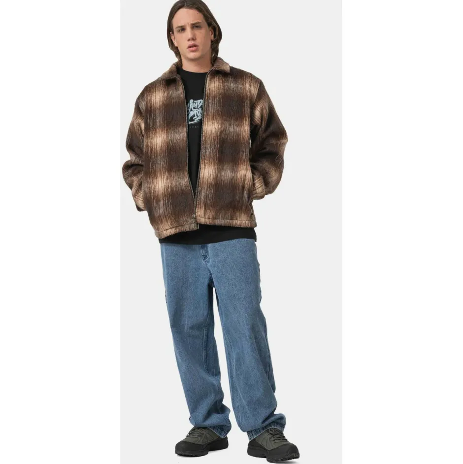 Santa Cruz Jacken|Alltagsbekleidung-- Hideout Jacket - Fleecejacke Brown Check