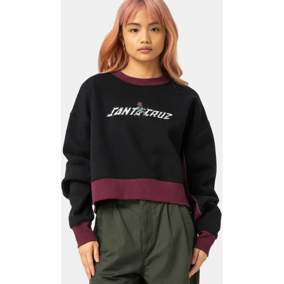 Santa Cruz - Women's Flourish Strip Crew - Pullover