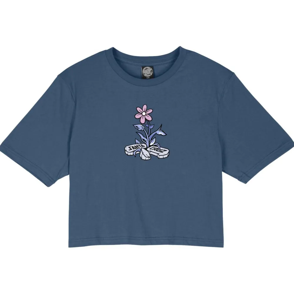 Santa Cruz - Women's Flourish T-Shirt - T-Shirt Heritage Blue Clearance