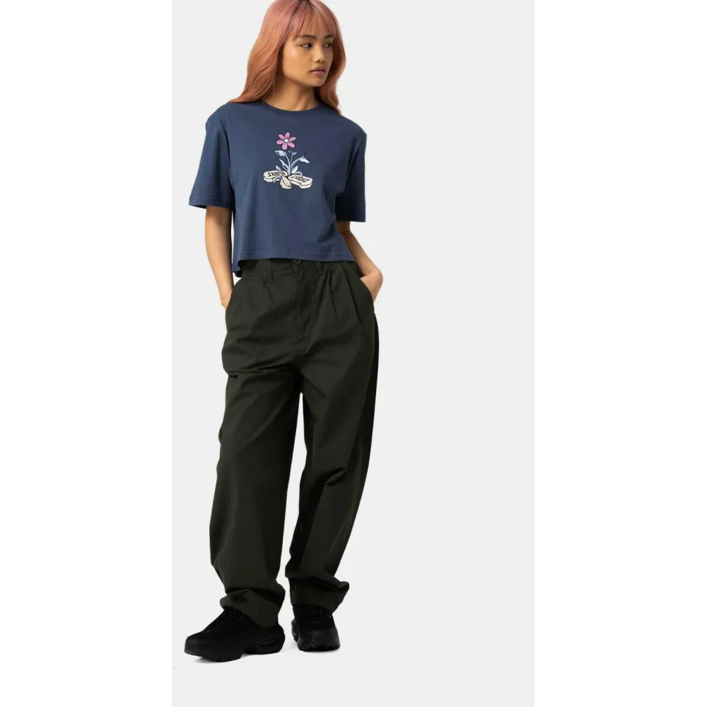 Santa Cruz - Women's Flourish T-Shirt - T-Shirt Heritage Blue Clearance