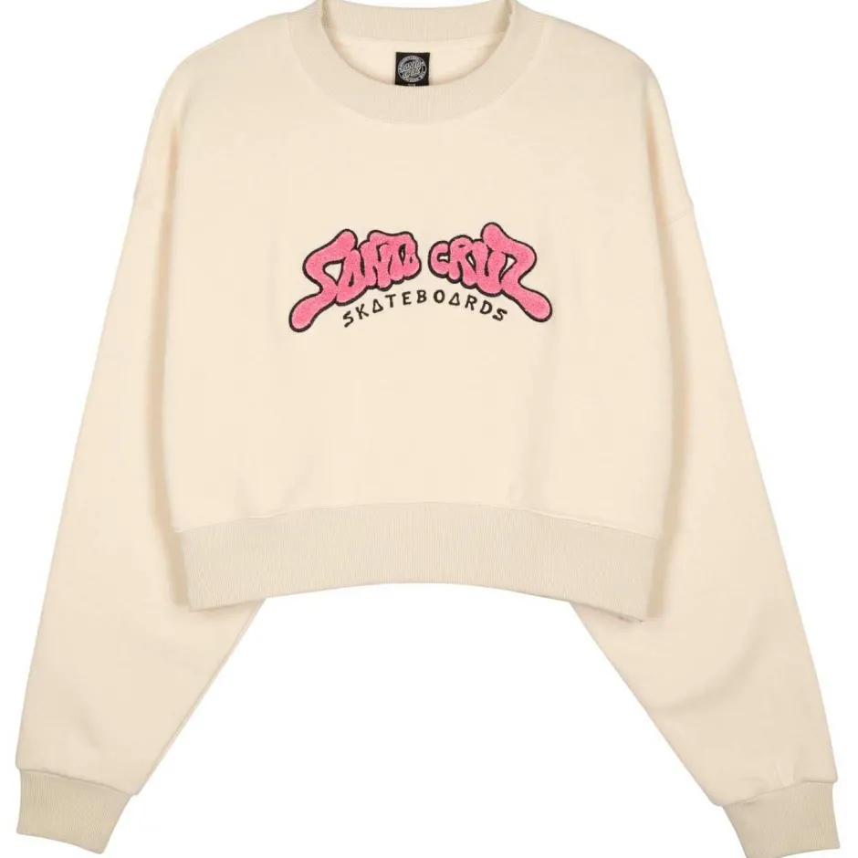 Santa Cruz Pullover & Hoodies|Alltagsbekleidung-- Women's Winkowski 8Baller Strip Crew - Pullover Chalk