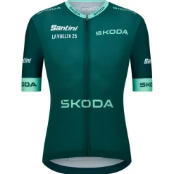 Santini Fahrradbekleidung|Radtrikots-- La Vuelta Green Jersey - Radtrikot Verde