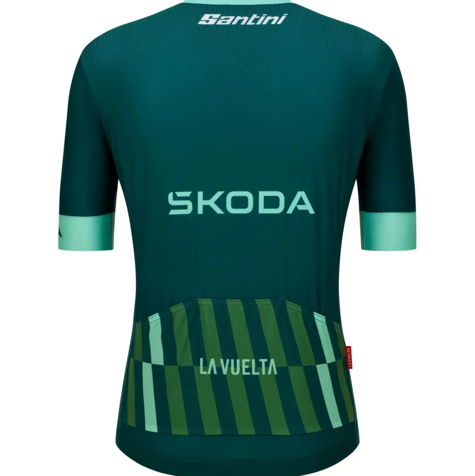 Santini Fahrradbekleidung|Radtrikots-- La Vuelta Green Jersey - Radtrikot Verde